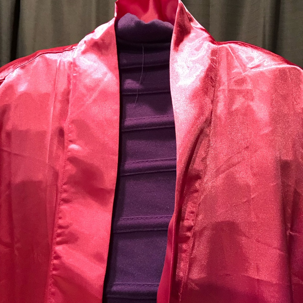 iCollection - Elegant Satin Robe - Pink